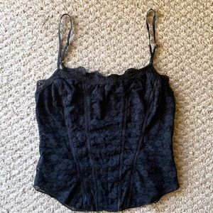 Guess By Marciano Black Lace Cami